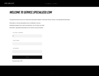service.specialized.com screenshot