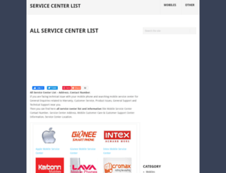 servicecenterlist.com screenshot