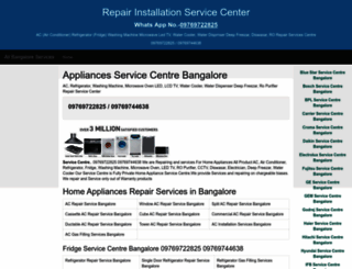 servicecentrebangalore.com screenshot