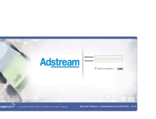 servicedesk.adstream.com screenshot
