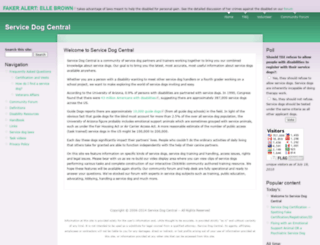 servicedogcentral.org screenshot