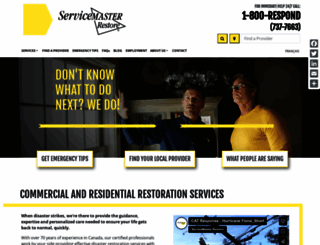 servicemasterrestore.ca screenshot