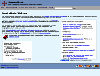servicemusic.org.uk screenshot
