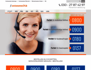 servicenummer24.de screenshot