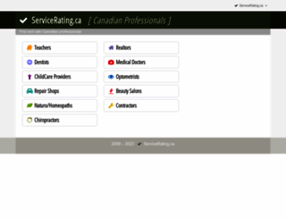 servicerating.ca screenshot