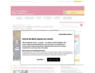services.courrierdesmaires.fr screenshot
