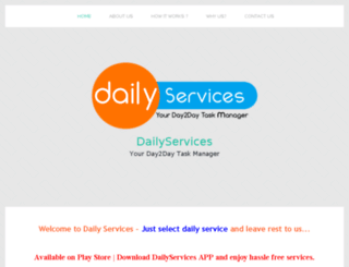 services.dailyservices.co.in screenshot