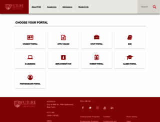 services.fue.edu.eg screenshot