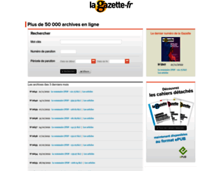 services.lagazettedescommunes.com screenshot