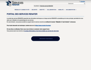 services.renater.fr screenshot
