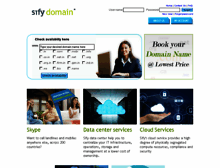 services.sify.com screenshot