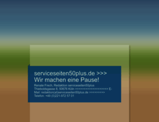 serviceseiten50plus.de screenshot