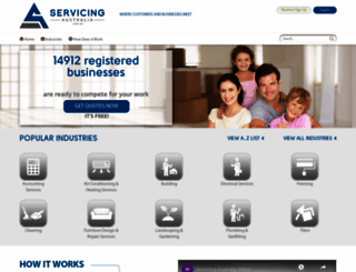 servicingaustralia.com.au screenshot
