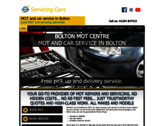 servicingcars.co.uk screenshot