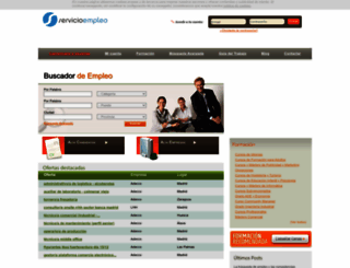 servicioempleo.com screenshot