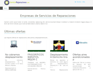 servicioreparaciones.com screenshot