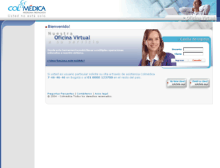 servicios.colmedica.com screenshot