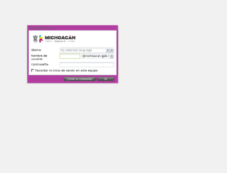 servicios.michoacan.gob.mx screenshot