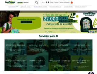 servicioscomfenalco.com screenshot