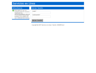serviciosenlinea.com.ve screenshot