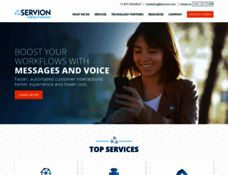 servion.com screenshot