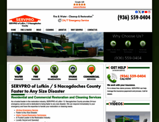 servprolufkinsnacogdochescounty.com screenshot