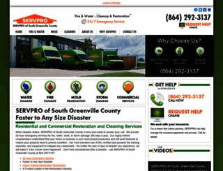 servprosouthgreenvillecounty.com screenshot