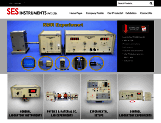 sesinstruments.in screenshot