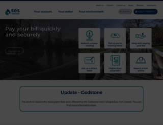 seswater.co.uk screenshot