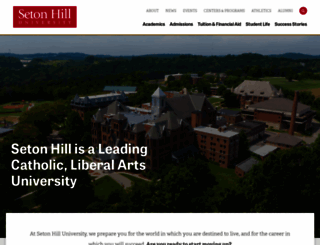 setonhill.edu screenshot