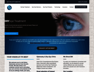 setonoptometry.ca screenshot