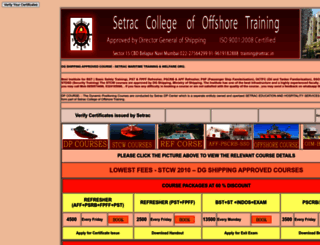 setrac.in screenshot