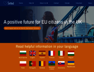 settled.org.uk screenshot