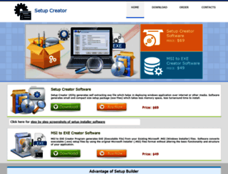 setupcreator.com screenshot