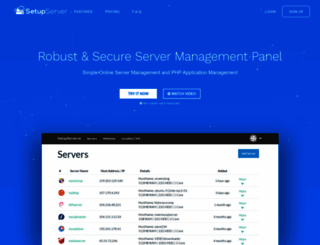 setupserver.io screenshot