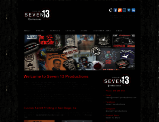 seven13productions.com screenshot