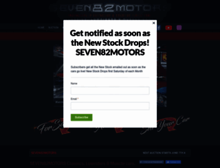 seven82motors.com.au screenshot
