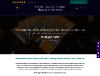 sevenchakraspsychicshop.com screenshot