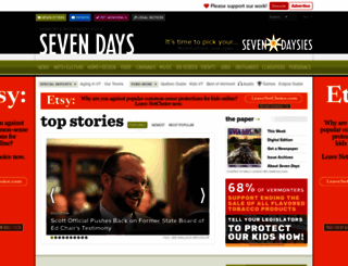 sevendaysvt.com screenshot