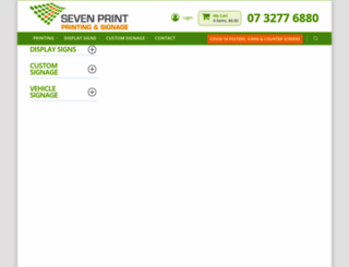 sevenprint.com.au screenshot