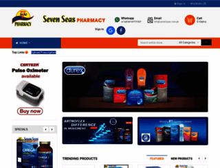 sevenseas.com.pk screenshot