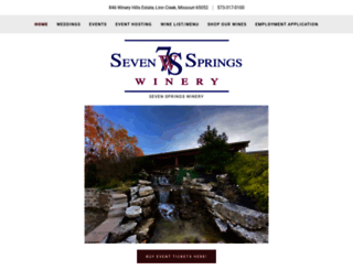sevenspringswinery.com screenshot