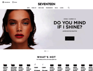 seventeencosmetics.com screenshot