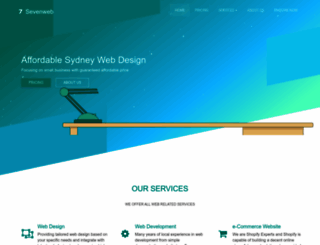 sevenwebdesign.com screenshot