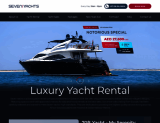 sevenyachts.ae screenshot