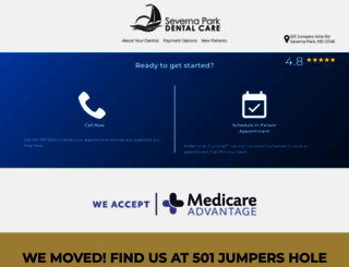 severnaparkdentalcare.com screenshot