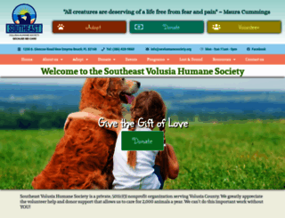 sevhumanesociety.org screenshot