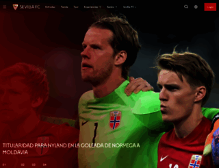 sevillafc.com screenshot