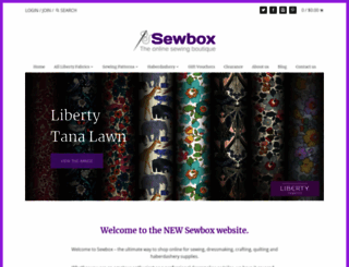 sewbox.co.uk screenshot