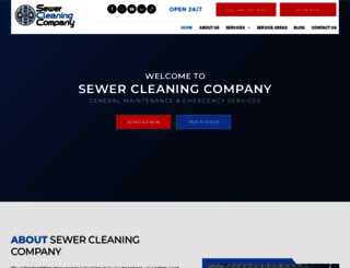 sewercleaningcompany.com screenshot